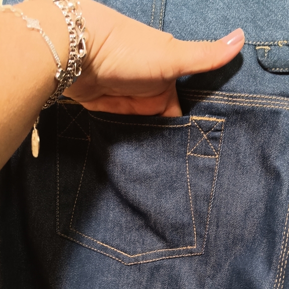 Work To Weekend Classic Blue Denim Women's Pants - Picture 6 of 7